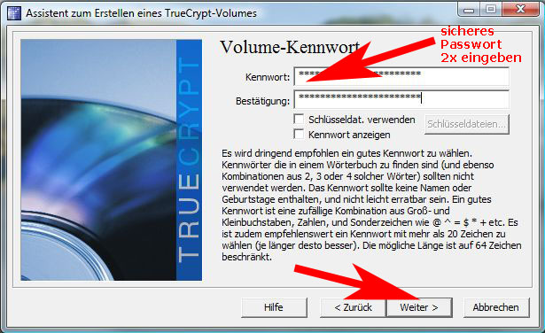 TrueCrypt-Passwort